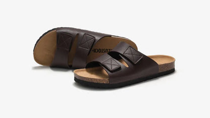 Men’s Cork Footbed Adjustable Strap Sandals