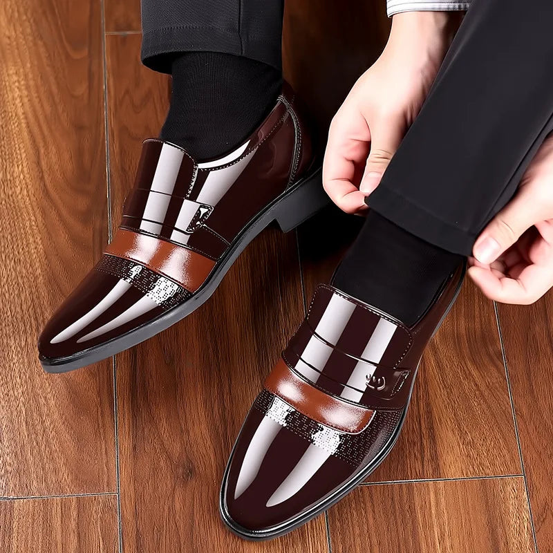Men’s Luxury Leather Brogue Oxford Dress Shoes