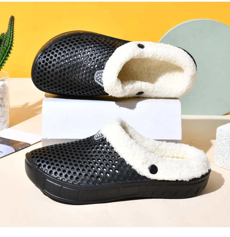 Unisex Winter Cotton Velvet Slippers