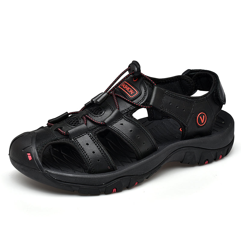 Men’s Genuine Leather Summer Roman Sandals
