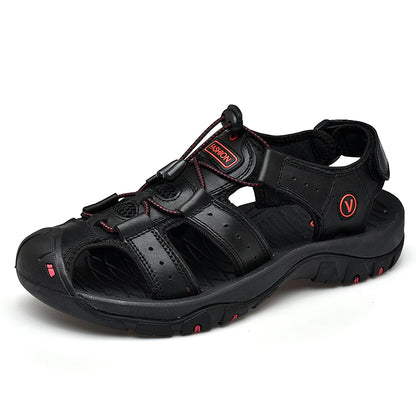 Men’s Genuine Leather Summer Roman Sandals
