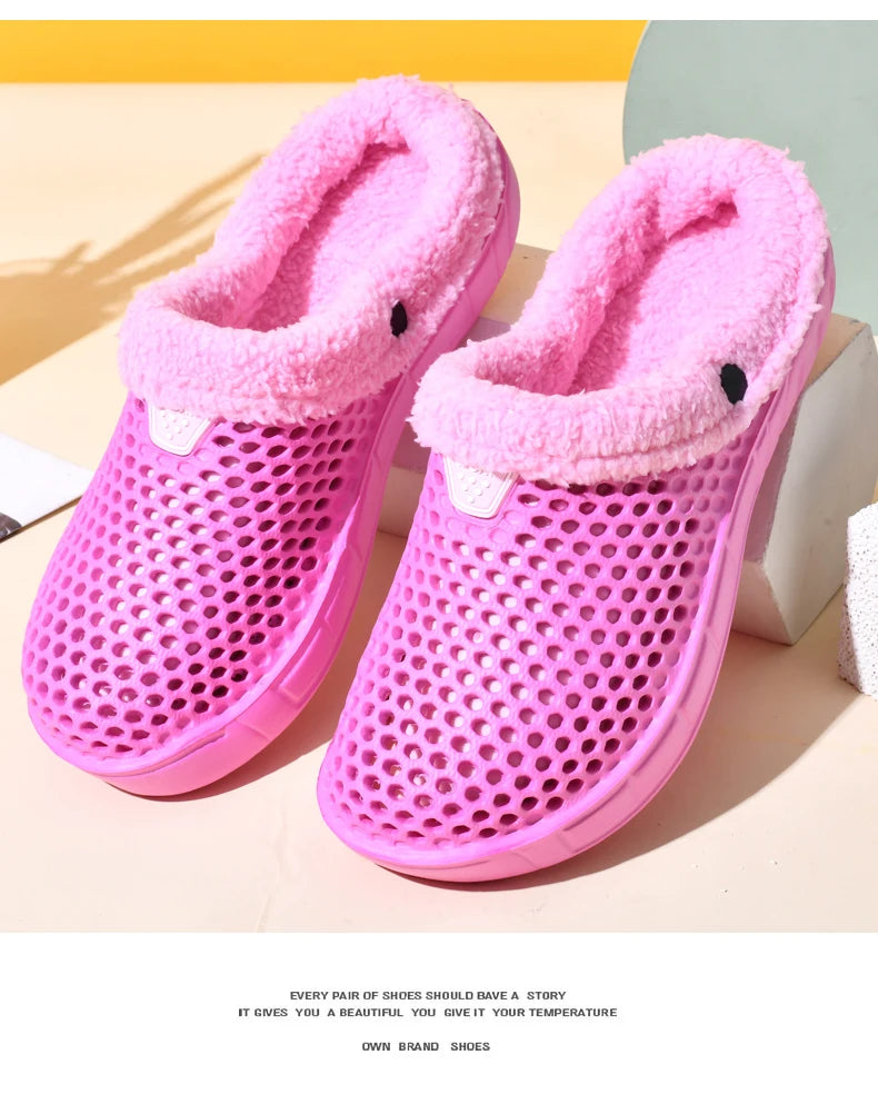Unisex Winter Cotton Velvet Slippers
