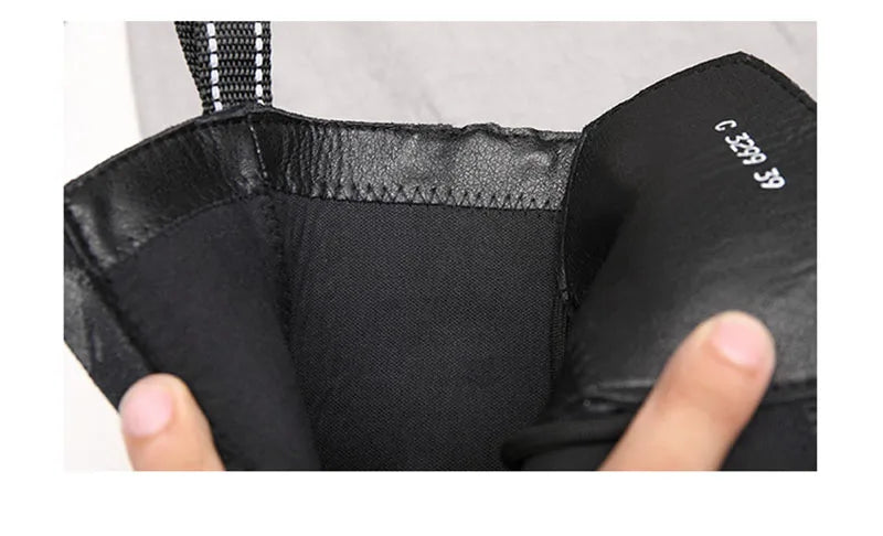 Men’s Leather Winter Ankle Boots Non-Slip