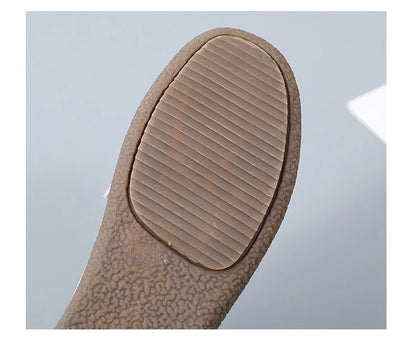 Women’s Leather Slip-On Casual Moccasin Flats