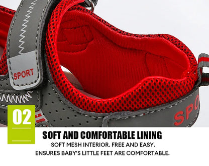 Kids Breathable Closed-Toe Summer Sandals
