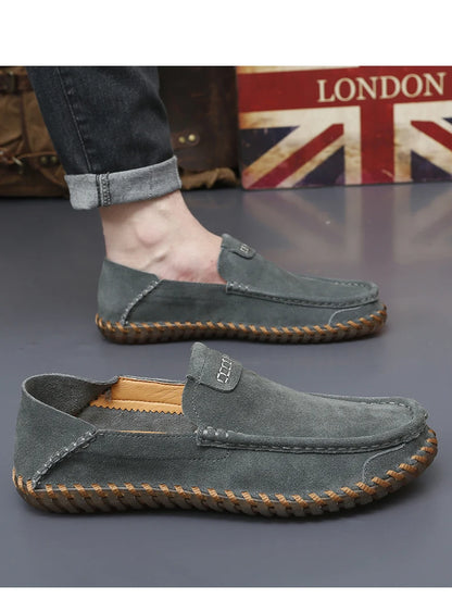 Men’s Large Size Leather Casual Loafers