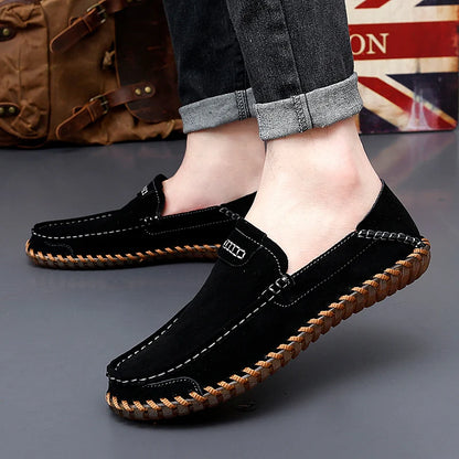 Men’s Large Size Leather Casual Loafers