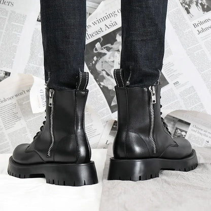 Men’s Leather Winter Ankle Boots Non-Slip