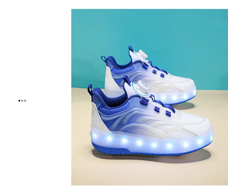 Kids LED Light Roller Skate Sneakers