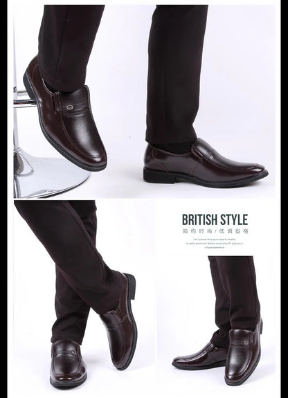 Men’s Leather Luxury Slip-On Dress Loafers