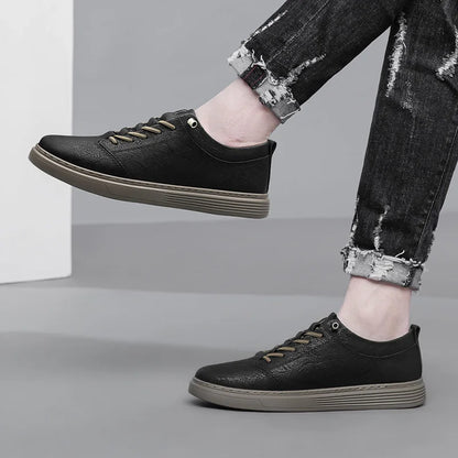 Men’s Leather Casual Oxford Flat Dress Shoes