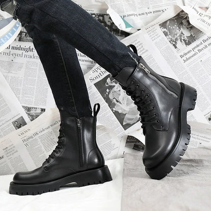 Men’s Leather Winter Ankle Boots Non-Slip