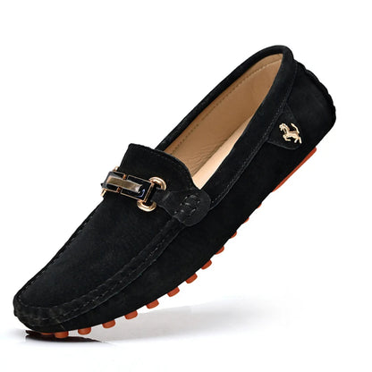 Men’s Large Size Leather Slip-On Loafers