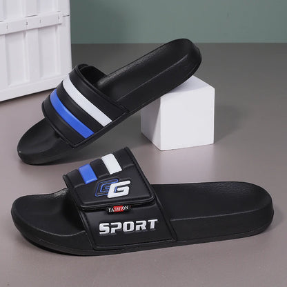 Men’s Lightweight Velcro Strap Summer Slippers