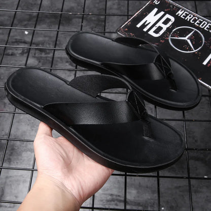 Men’s Leather Roman Open-Toe Summer Sandals
