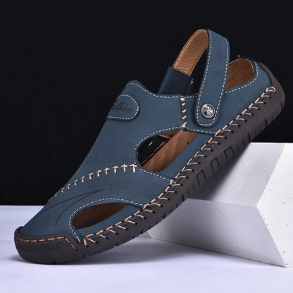 Men’s Handmade Leather Breathable Summer Sandals