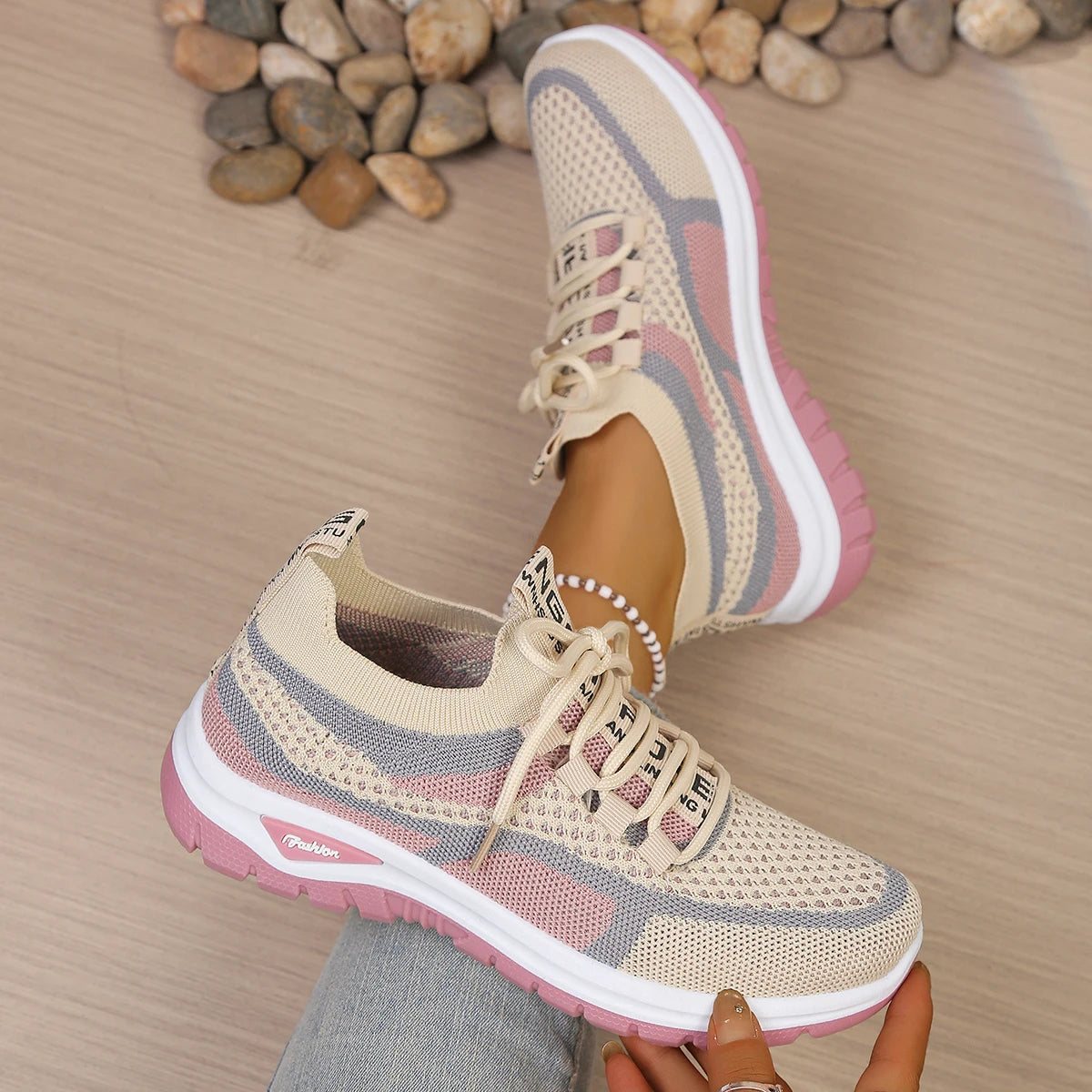 Women’s Summer Casual Two-Tone Sneakers 2026
