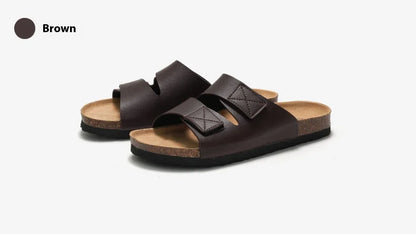 Men’s Cork Footbed Adjustable Strap Sandals