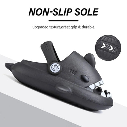Kids Shark Cartoon Slip-On Sandals