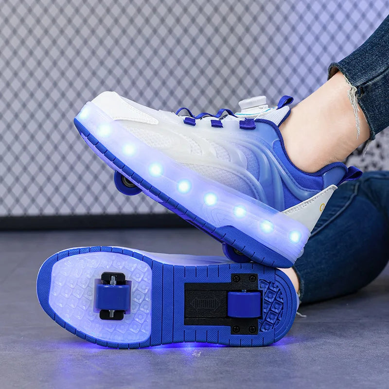 Kids LED Light Roller Skate Sneakers