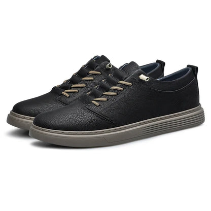 Men’s Leather Casual Oxford Flat Dress Shoes