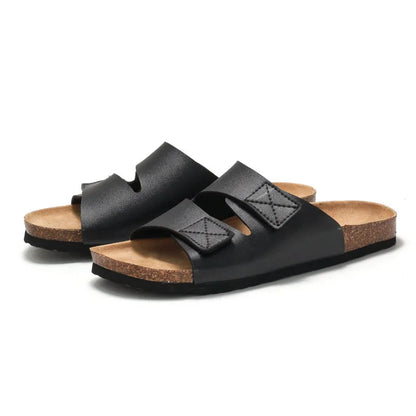 Men’s Cork Footbed Adjustable Strap Sandals
