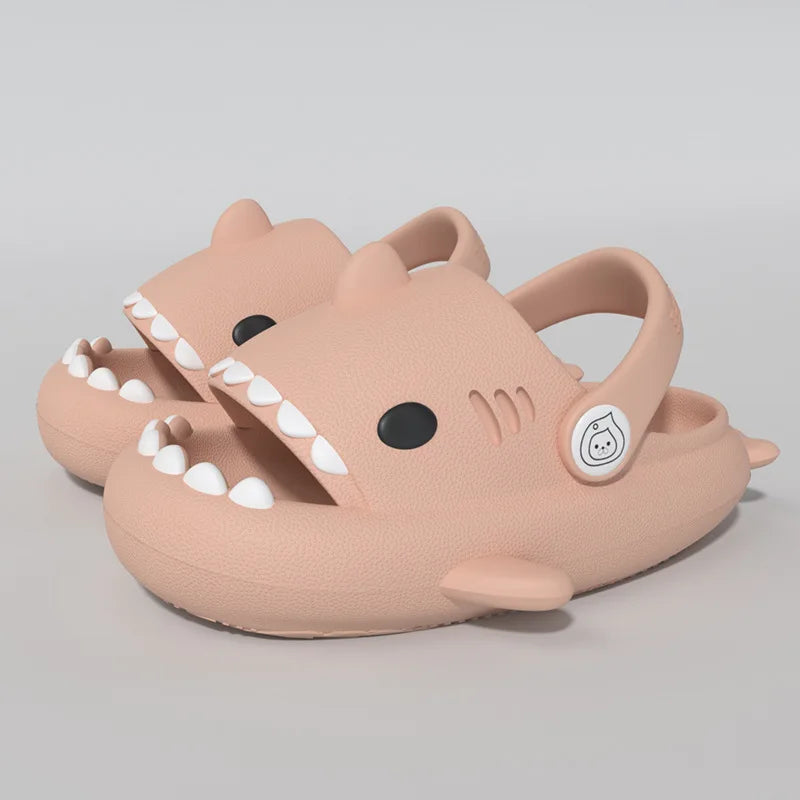Kids Shark Cartoon Slip-On Sandals