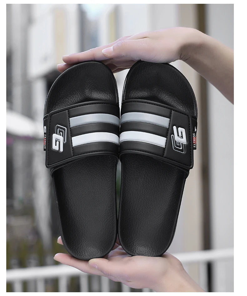 Men’s Lightweight Velcro Strap Summer Slippers