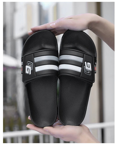 Men’s Lightweight Velcro Strap Summer Slippers