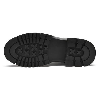 Men’s Genuine Leather Black Ankle Boots