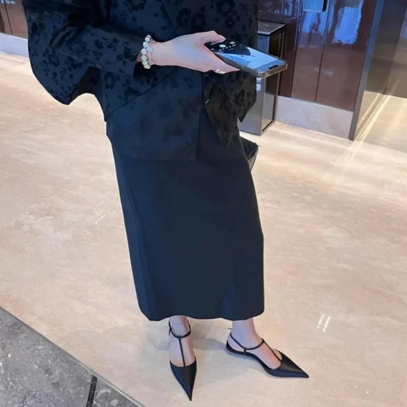 Sexy Pointed Toe Comfortable Low Heel Sandals