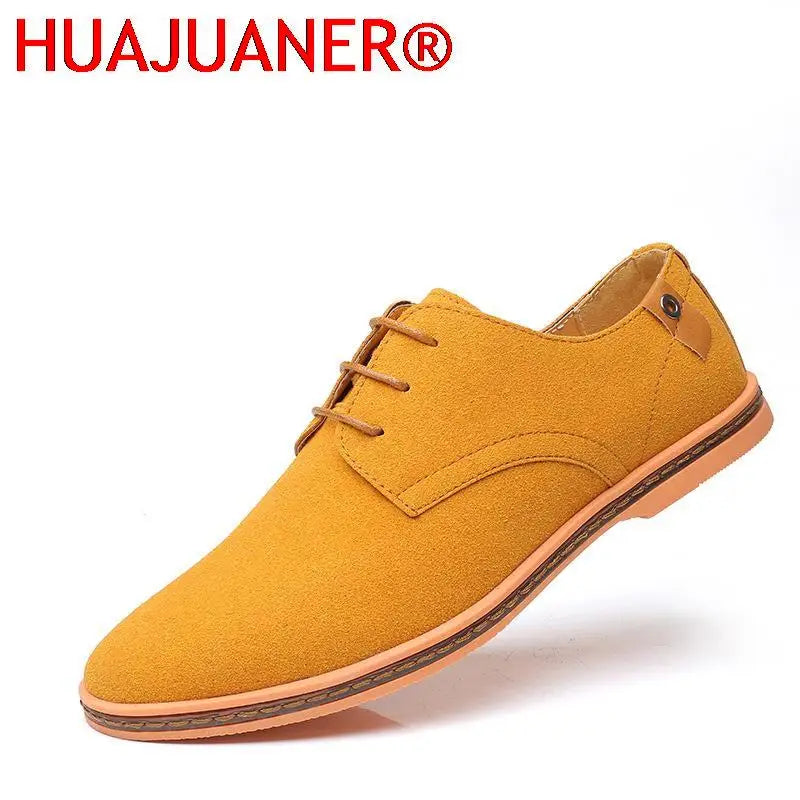 Men’s Suede Leather Oxford Casual Dress Shoes