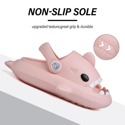 Kids Shark Cartoon Slip-On Sandals