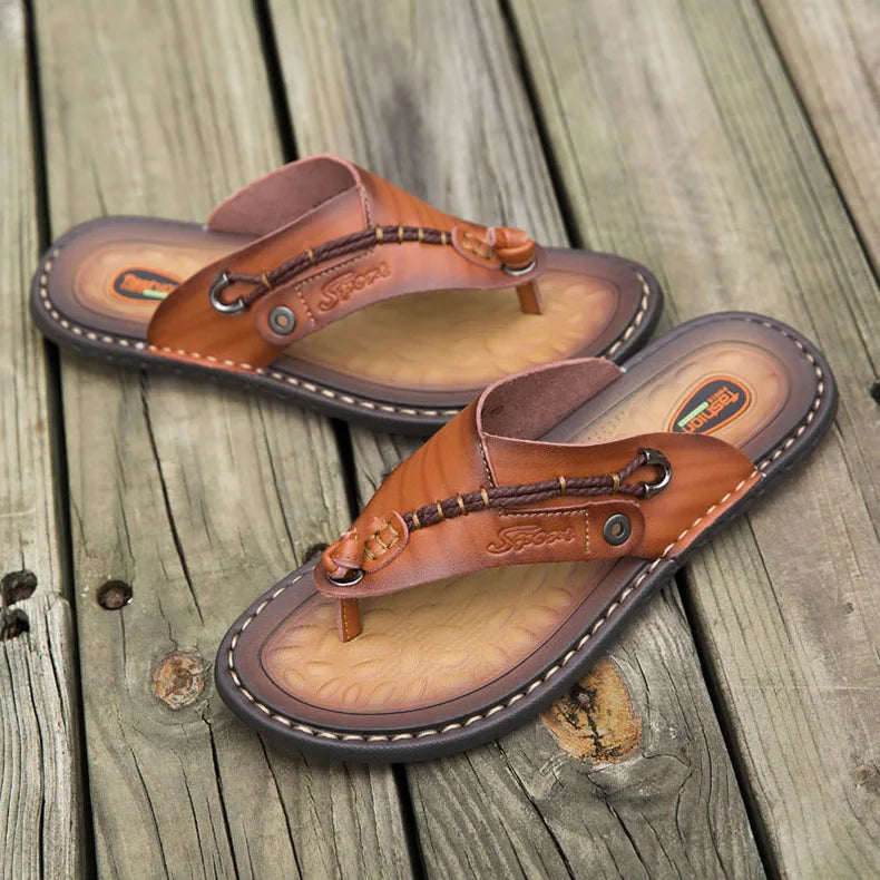 Men Handmade Leather Outdoor Sandals