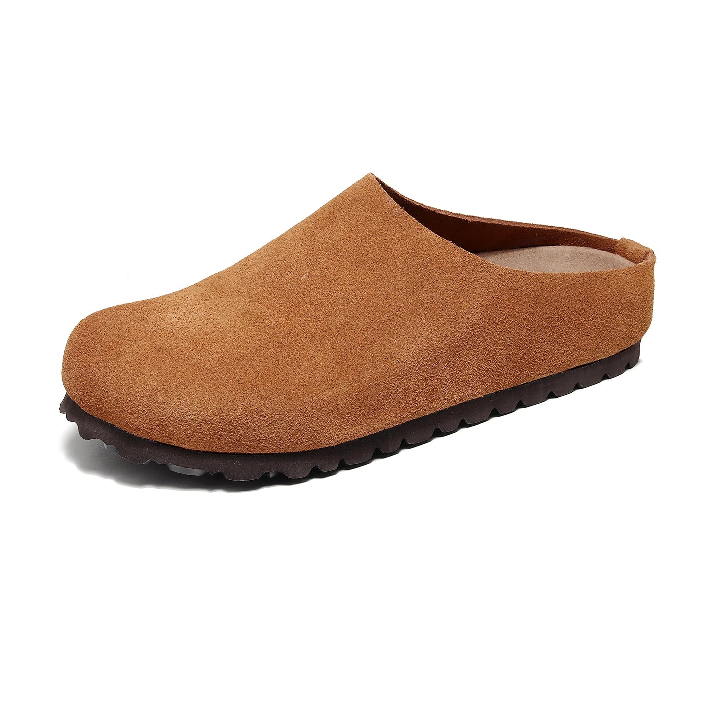 Anti-Slip Leather Clogs with Arch Support