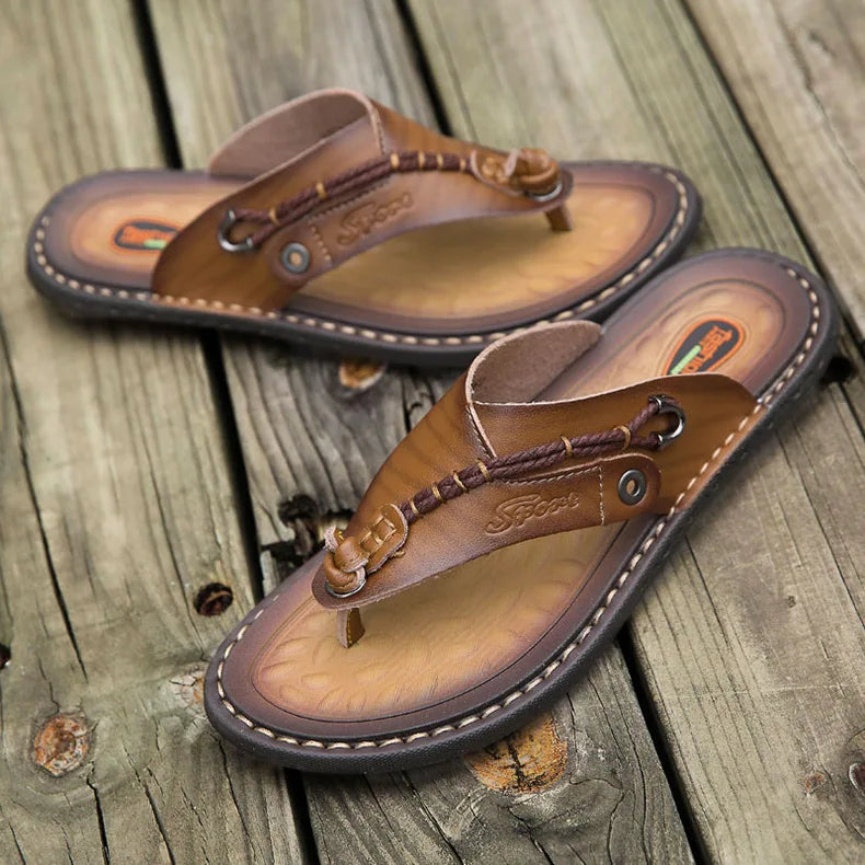 Men Handmade Leather Outdoor Sandals