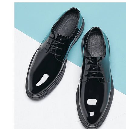 Men’s Patent Leather Height Increase Dress Shoes