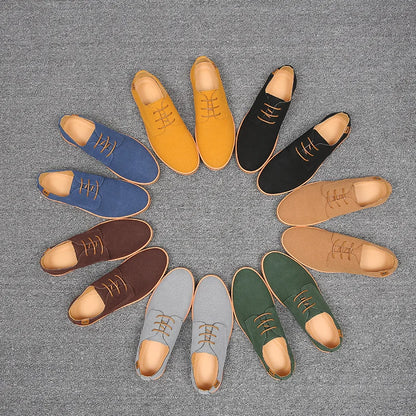 Men’s Suede Leather Oxford Casual Dress Shoes