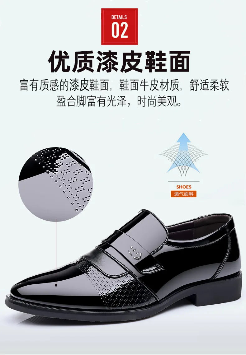 Men’s Luxury Leather Brogue Oxford Dress Shoes