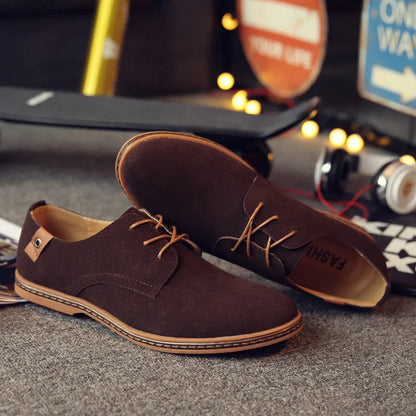 Men Luxury Suede Leather Oxford Shoes
