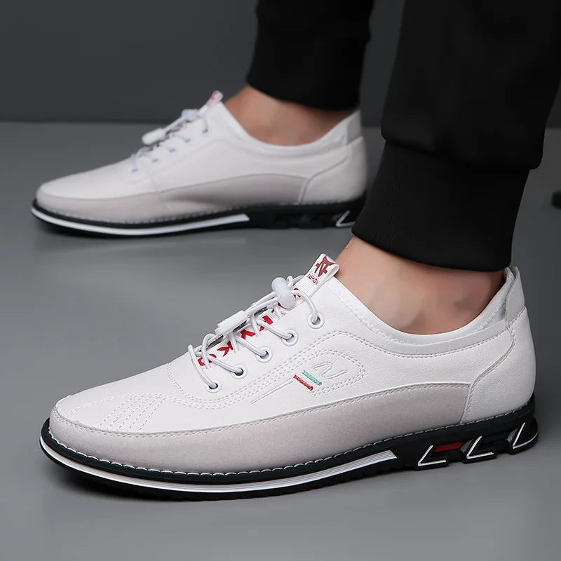 Men Leather Oxford Dress Shoes