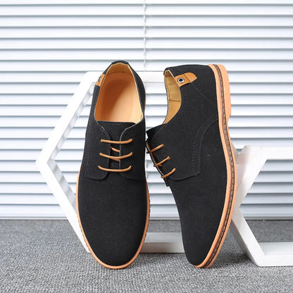 Men’s Suede Leather Oxford Casual Dress Shoes