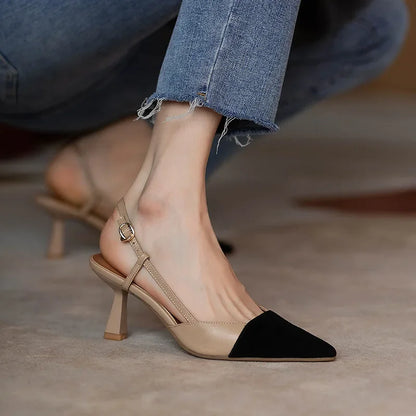 Women’s Summer Pointed Buckle Stiletto Sandals