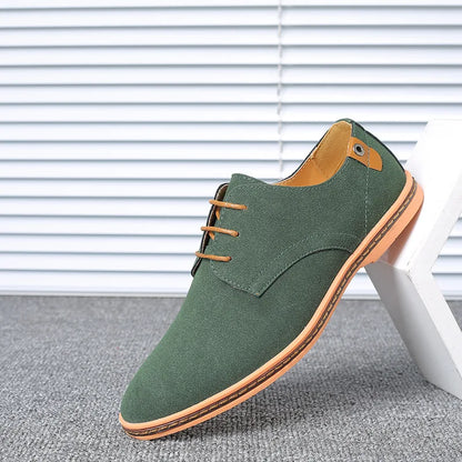 Men’s Suede Leather Oxford Casual Dress Shoes