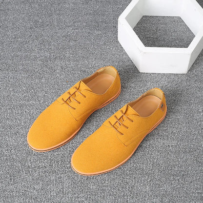 Men’s Suede Leather Oxford Casual Dress Shoes