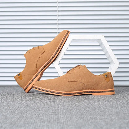 Men’s Suede Leather Oxford Casual Dress Shoes