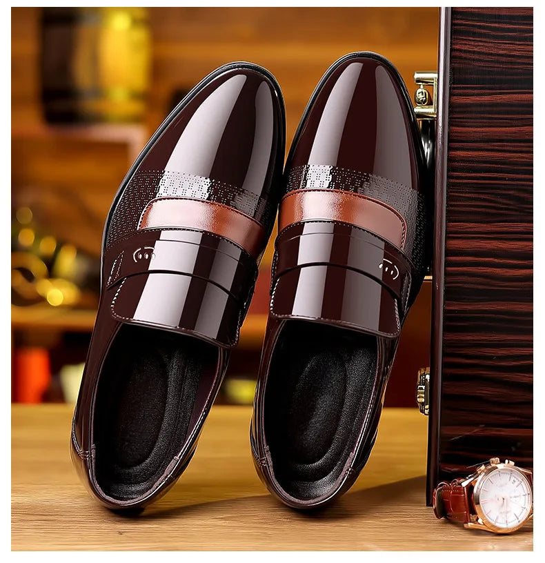 Men’s Luxury Leather Brogue Oxford Dress Shoes