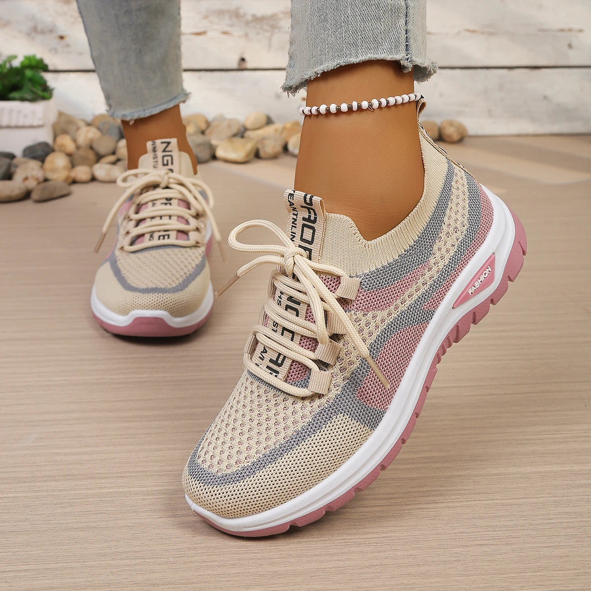 Women’s Summer Casual Two-Tone Sneakers 2026