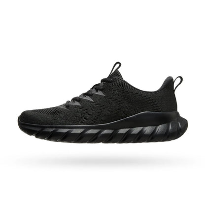 Men’s Lightweight Black Casual Sports Sneakers