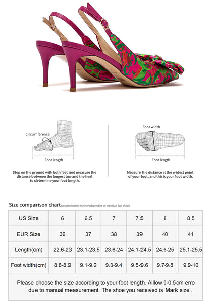 Women’s High Heel Sandals with Unique Print